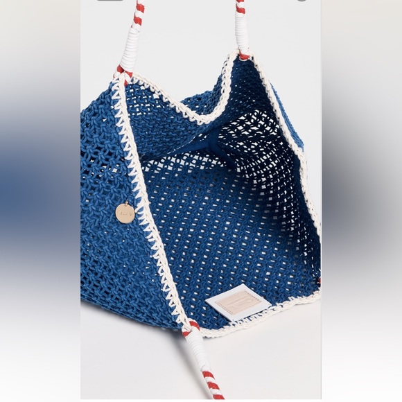 Clare V L'Été Blur Crochet Ciao Tote - Picture 3 of 10